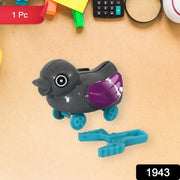 1943 Small Push Back Duck Toy Ejectable Spring Tail Duck Small Diy Duck Toy thumbnail 6