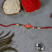 Ganesh Lotus Leaf Designer Motif Rakhi thumbnail 5