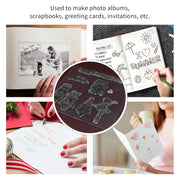 Reusable Rubber Stamp Tpr Stamp Diy Accessories Good Stamping Effect Diy Transparent Stamp Stick Repeatedly For Envelope For Diary For Invitation Letter Photo Album Decoration For Paper Crafts (Mix Design  1 Set) thumbnail 2