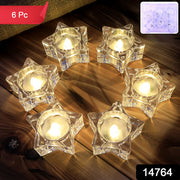 Flameless Star-shaped Led Candles (6 Pc  Set) thumbnail 7