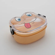 Double Layer Froggy Shape Lunch Box With Spoon (1 Pc  Mix Color) thumbnail 5