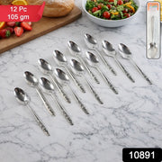 Premium Stainless Steel Table Spoons Set (12 Pc Set) thumbnail 7