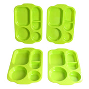 5363 Unbreakable Plastic Food Platesbiodegradable 5 Compartment Square Plate For Food thumbnail 4