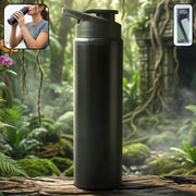 Premium Stainless Steel Sports Water Bottle With Flip Top Lid 900 Ml thumbnail 1