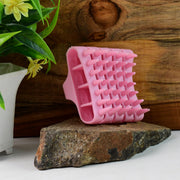 Scalp Massager Shampoo Brush Soft Silicone Hair Washing Comb With Handle thumbnail 6