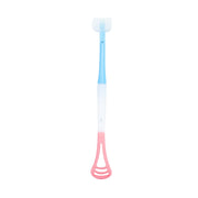 2-in-1 Baby Tongue Cleaner And Oral Massager Stick With Soft Silicone Brush Head thumbnail 1