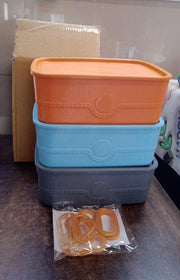3-piece Plastic Multipurpose Storage Basket Bin Set With Handle (3 Pcs Set) thumbnail 6