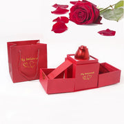 Christmas Gifts For Women Rose Ring Box Jewellery Box Eternal Rose Necklaces Box Wedding Valentines Day thumbnail 3