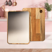 Apex Steel Oak Medium Cutting Board With Wooden Handle (1 Pc) thumbnail 6