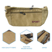 Multipurpose Canvas Waist Pouch Sling Bag (1 Pc) thumbnail 2