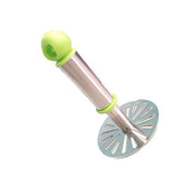 8123 Ganesh Potatopav Bhaji Masher With Plastic Handle Silver  Plastic - Oval Pav Masher Potato 1-piece Smasher Handle Multicolor thumbnail 1
