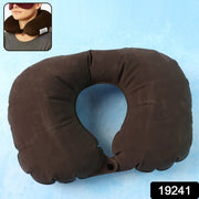 Inflatable U-shaped Travel Neck Pillow (1 Pc) thumbnail 5