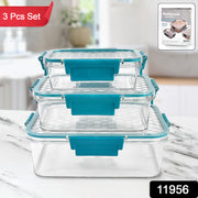 Multipurpose Plastic Containers  Lunch Boxes (3 Pcs Set  1500 750 350 Ml Approx) thumbnail 5