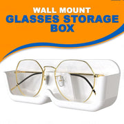 17823 Wall Mount Sunglass Organizer Simple Space Saving Glasses Storage Box Eyewear Stand Holder For Showcase Bedroom Apartment With 2 Pc Double Sided Adhesive Sticker (2 Pcs Set) thumbnail 4