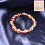 Elegant Dual-tone Crystal Beaded Stretch Bracelet (1 Pc) thumbnail 5