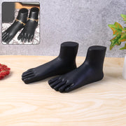 Premium Black Foot Mannequin Display Stand (1 Pair) thumbnail 1