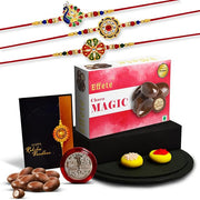Rakhi Combo Gift Set With Chocolates And Rakhis thumbnail 3