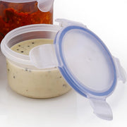 5830 Plastic Liquid Round Airtight Food Storage Container With Leak Proof Locking Lid Bpa Free Container For Kitchen 5 Pcs Set (Transparent  ( Approx Capacity 110 Ml160 Ml210 Ml400 Ml500 Ml) thumbnail 2