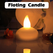 Led Floating Smokeless Candles (12 Pc) thumbnail 4