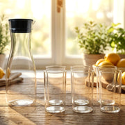 Prexo Plastic Water Jug And Drinking Glass Set (1 Jug 1000ml 6 Glasses 300ml) thumbnail 4