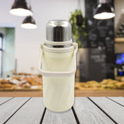 13040 Stainless Steel Vacuum Insulated Water Bottle  Leak Proof Flask For Tea Coffee  Reusable Water Bottle With Hanging Strap  Bottle For Hot  Cold Drinks Wide Mouth Water Flask (900 Ml) thumbnail 4
