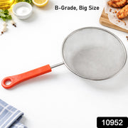 B-grade Big Size Fine Mesh Kitchen Strainer With Strong Handle Grip (1 Pc) thumbnail 7