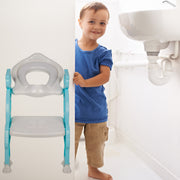 8492 2 In 1 Potty Training Toilet Seat With Step Stool Ladder For Boy And Girl Baby Toddler Kid Childrens Toilet Training Seat Chair With Soft Padded Seat And Sturdy Non-slip Wide Step Make Potty Easier For Your Kids (Multi-color) thumbnail 3