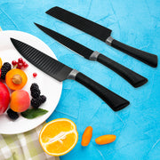 5629 6 Pieces Professional Kitchen Knife Set Meat Knife Chefs Knife With Non-slip Handle For Home Kitchen And Restaurant With Chef Peeler And Scissor (Stainless Steel  6 Pcs Set) thumbnail 1