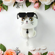 Cat Hook For Wall Cute Cat Key Hook With Sunglasses (1 Pc) thumbnail 1