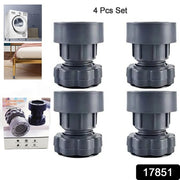 17851 Plastic Washing Machine Vibration Feet Pad Adjustable Highly Non-slip Support Anti Vibration Pads Walk Pads Shock Absorber Noise Cancelling Furniture Lifting Base (4 Pcs Set) thumbnail 7