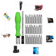 1557 32 In 1 Mini Screwdriver Bits Set With Magnetic Flexible Extension Rod thumbnail 6