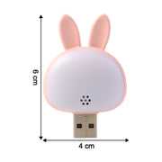 Cute Usb Rabbit Night Light With Sound  Voice Activation thumbnail 3