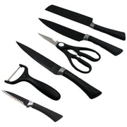 5629 6 Pieces Professional Kitchen Knife Set Meat Knife Chefs Knife With Non-slip Handle For Home Kitchen And Restaurant With Chef Peeler And Scissor (Stainless Steel  6 Pcs Set) thumbnail 3