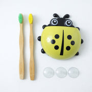 Cute Ladybug Toothbrush Holder With Toothbrush Combo Set thumbnail 3