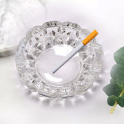 4066 Paricutin Glass Crystal Quality Cigar Cigarette Ashtray Round Tabletop For Home Office Indoor Outdoor Home Decor thumbnail 4