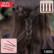 Medium Black Hair Bobby Pins (24 Pc) thumbnail 6