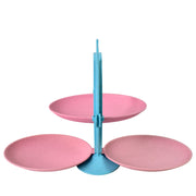 Foldable Fruit Plate Candy Dish  Multi Use Mirror Shape Dried Fruit Tray (1 Set) thumbnail 4