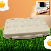 5727 18 Grid Egg Holder Storage Shock-proof Egg Container With Buckle Egg Carrier Egg Tray Egg Shelter Effective Full Seal Egg House Use For Fridge Camping Kitchen thumbnail 1