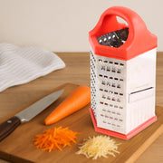 7-in-1 Heavy Duty Stainless Steel Box Grater With Ergonomic Handle (1 Pc) thumbnail 4