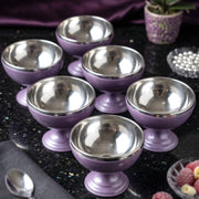 6 Pc Stainless Steel Dessert Bowl Cup Set With Stand thumbnail 2