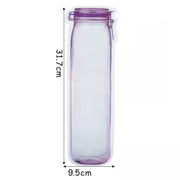 Food Storage Bag Bottles Shape Ziplock Bags Reusable (1 Pc  500 Ml) thumbnail 4