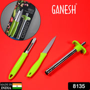 8135 Ganesh 3pc Lighter Cum Knife And Peeler. thumbnail 7