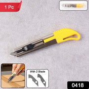 Heavy-duty Stainless Steel Body Utility Cutter Knife (1 Pc  With 2 Extra Blade) thumbnail 7