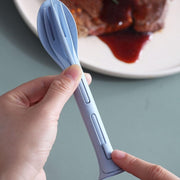 3 In 1 Reusable Spoon Knife Forks Tableware Spoon (3 Pcs Set) thumbnail 3
