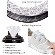 4367 Shoe Cleaning Wet Wipes Fast Scrubbing Shoes Cleaning Tissue Sneakers Non-woven Detergent Quick Wipes Disposable Travel Portable Removes Dirt Stains thumbnail 5