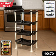 Apex 4-layer Small Multipurpose Plastic Storage Rack thumbnail 7