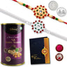 Rakhi Gift Pack With Butterscotch Nuts Rakhis Card  Coin