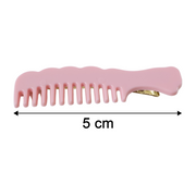 Pastel Comb-style Hair Clip Set (4 Pc) thumbnail 4