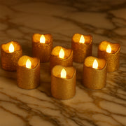 Christmas Premium Glitter Led Tealight Candles (9 Pc Set) thumbnail 3