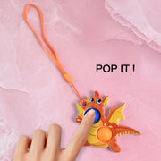 2-bubble Dragon-shaped Push Pop Fidget Toy With Strap (1 Pc) thumbnail 5
